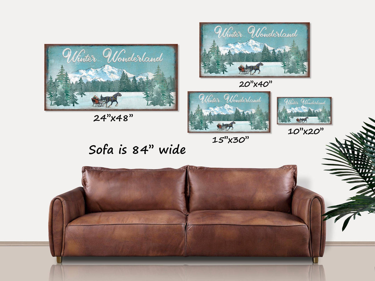 Winter Wonderland Large Canvas Wall Art & Holiday Decor