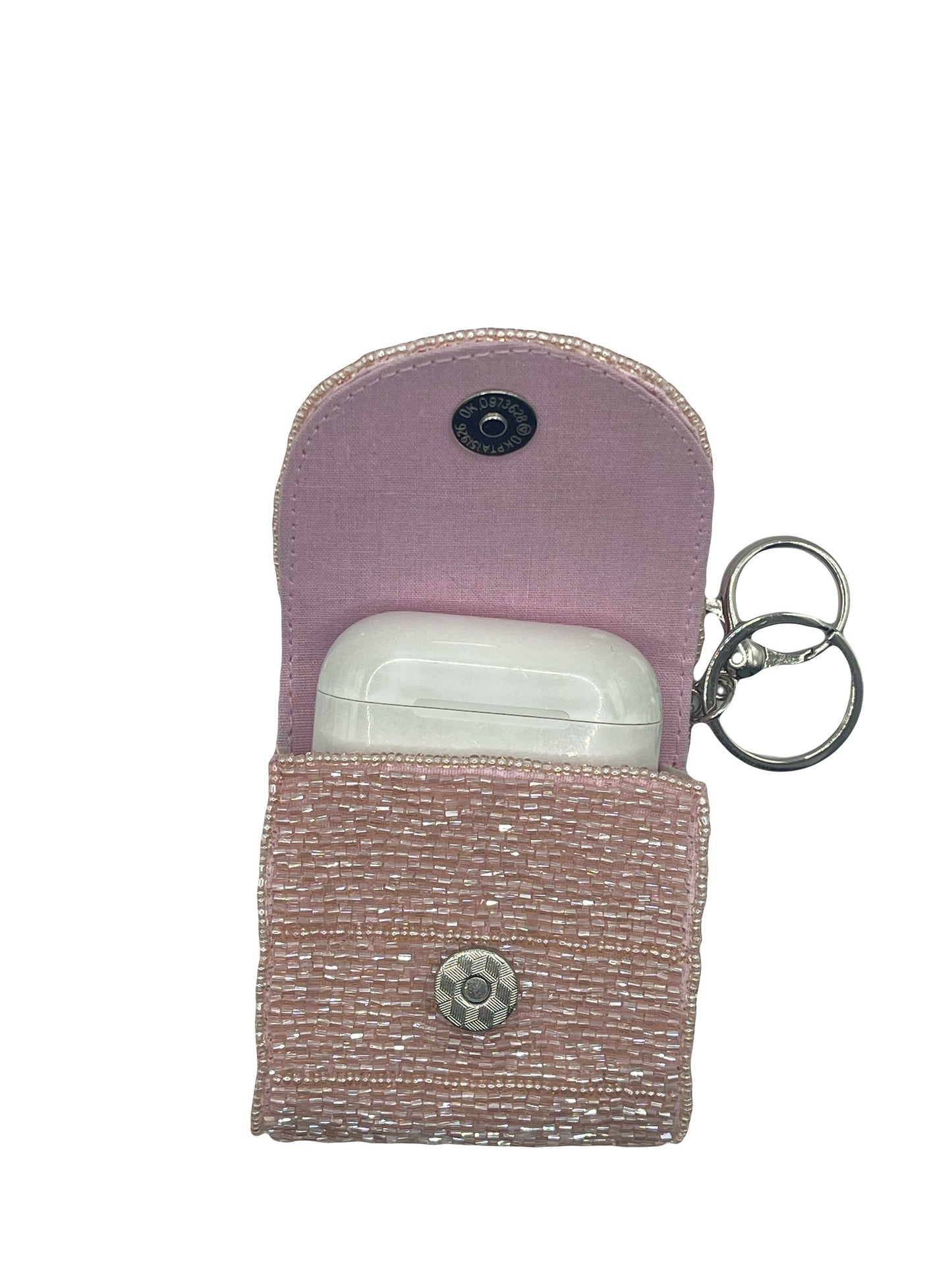 CHERRY BOW BEADED AIRPOD HOLDER