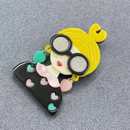 Creative Beauty Acrylic Brooch