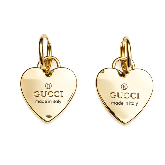 14k Gold Gucci Upcycled Hoop Earrings