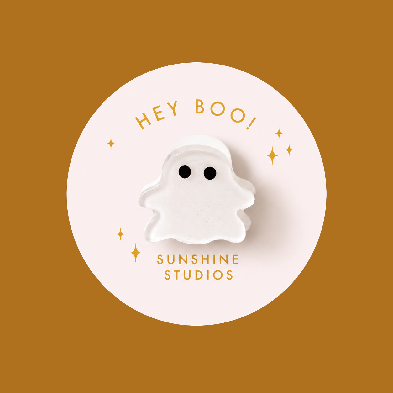 Hey Boo! Ghost Mini Hair Clip | Halloween