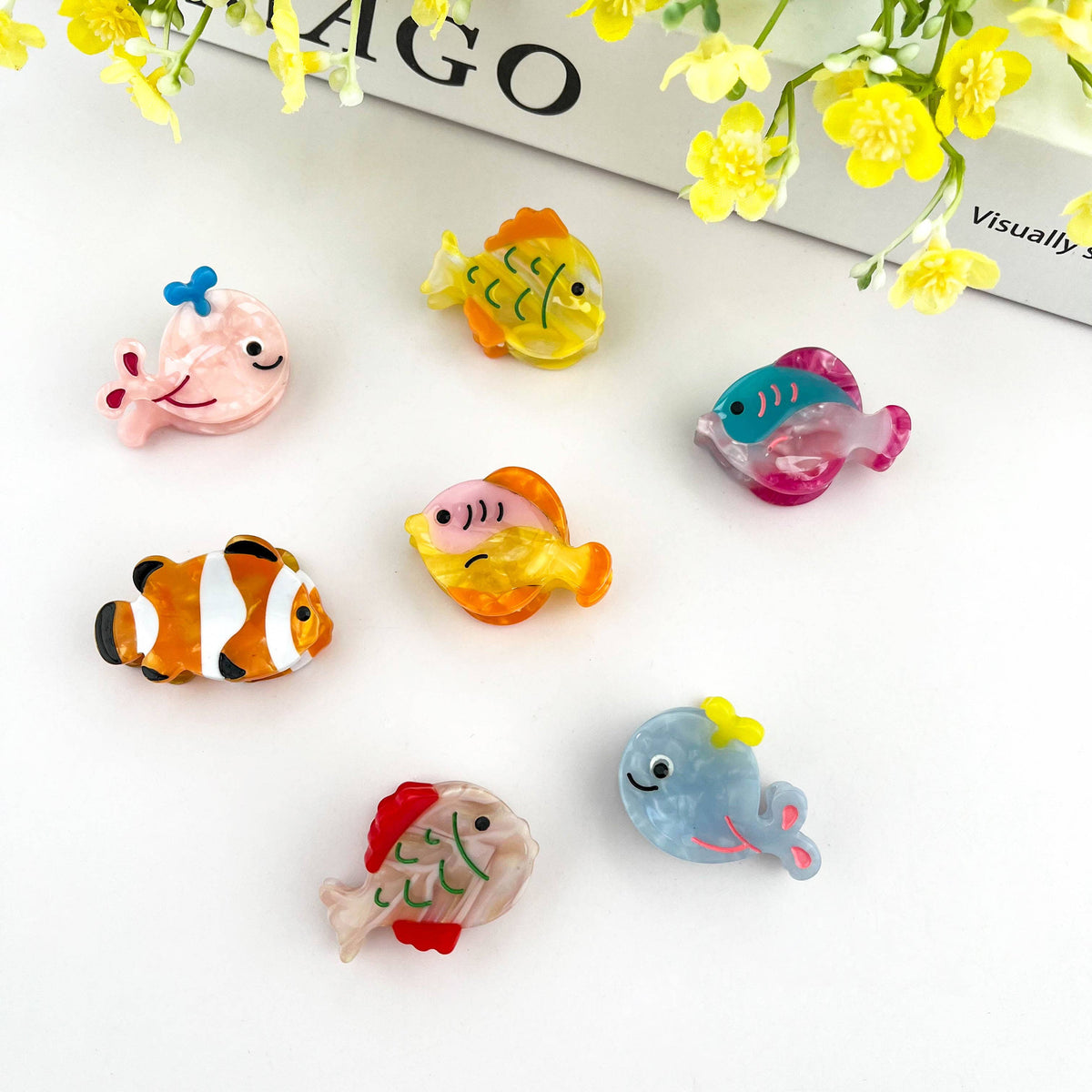 Ocean Fish Mini Claw Clip