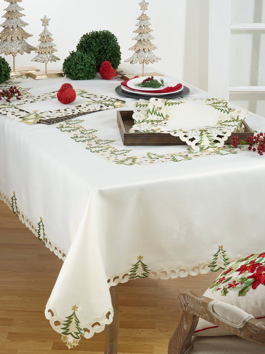 Christmas Tree Runner - Golden Stars Design