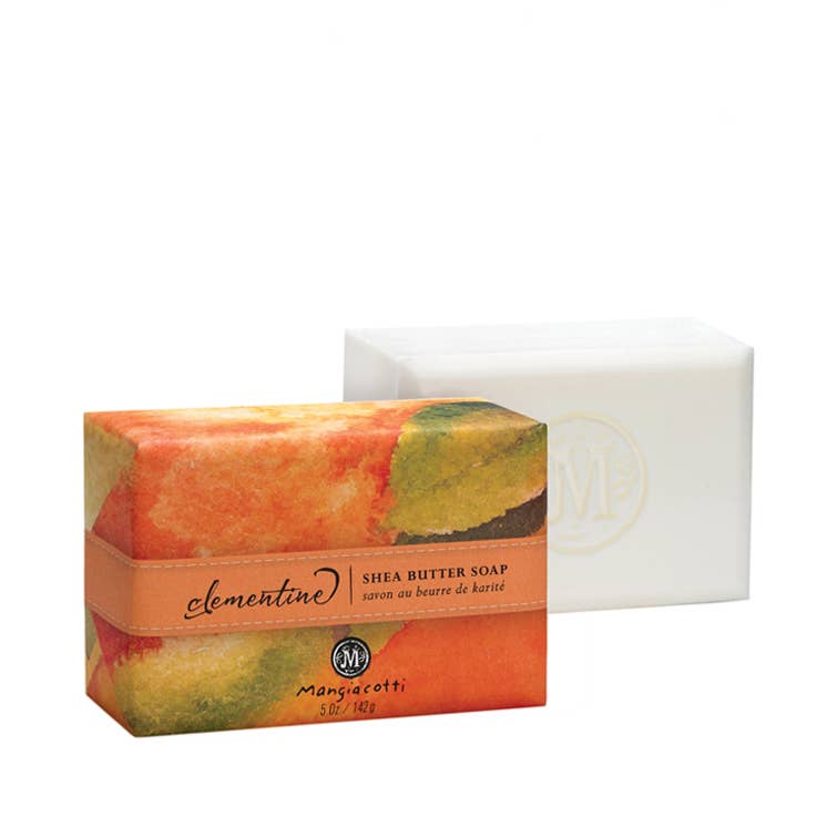 Clementine Shea Butter Bar Soap by Mangiacotti, 5 oz