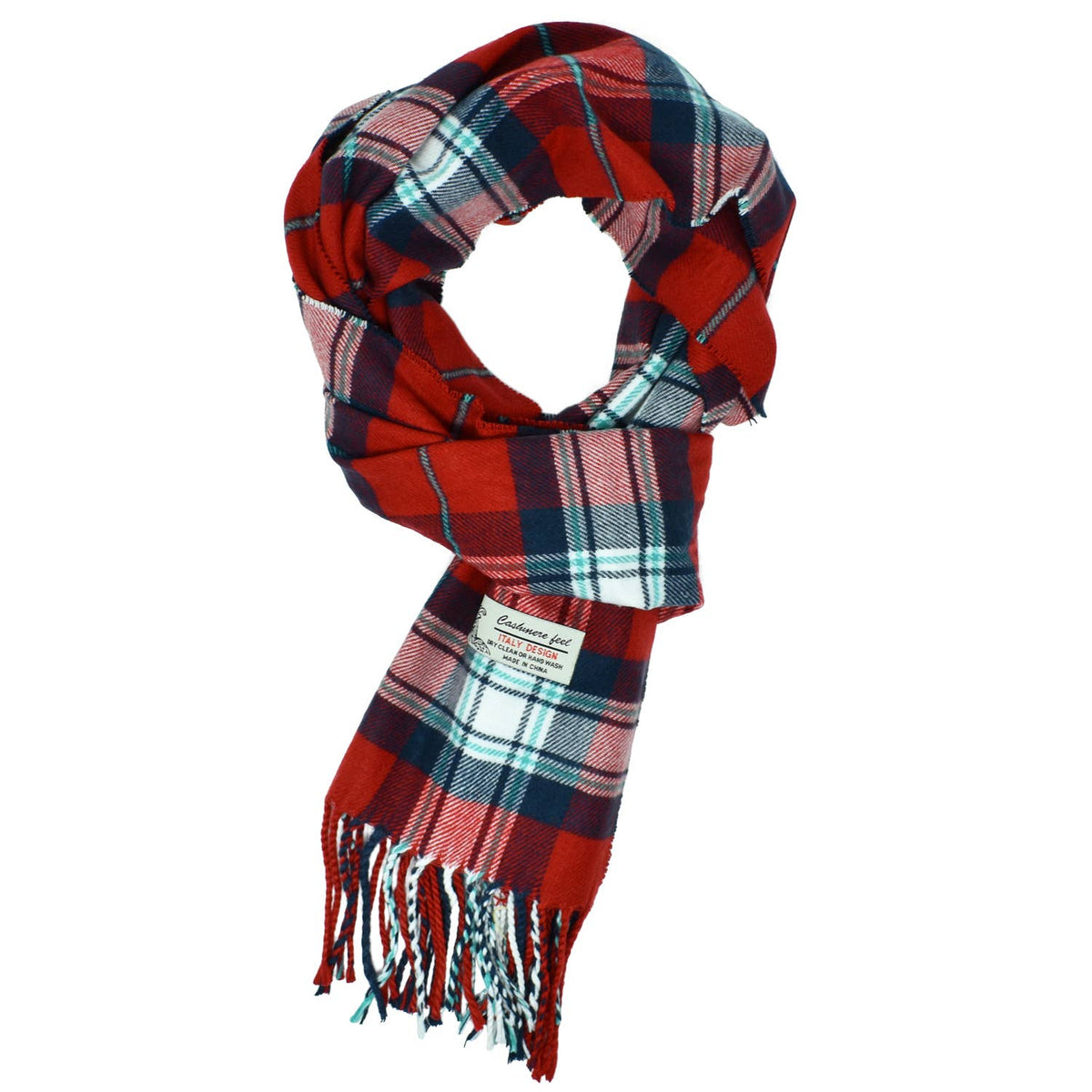 Soft Cashmere Feel Scottish-Style Plaid Winter Muffler Scarf