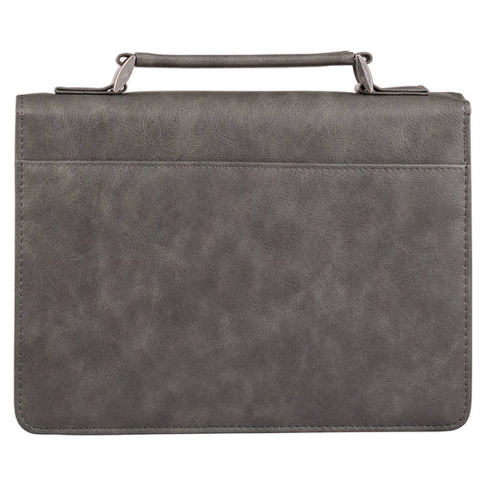 Bible Cover Classic Gray/Black Trust in the Lord Prov. 3:5