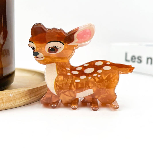 Cute Reindeer Hair Claw Clip