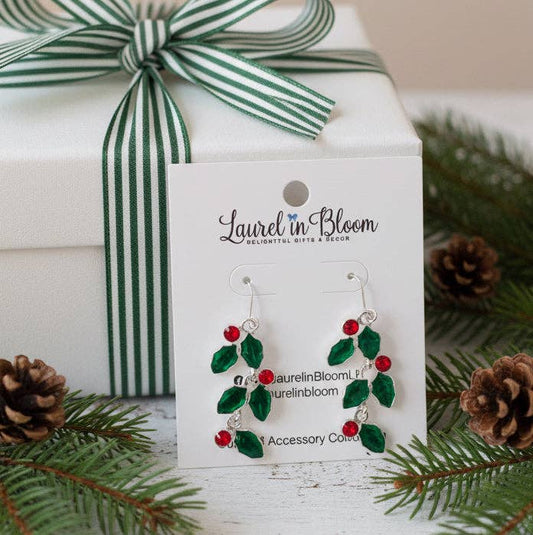Boughs of Holly Earrings