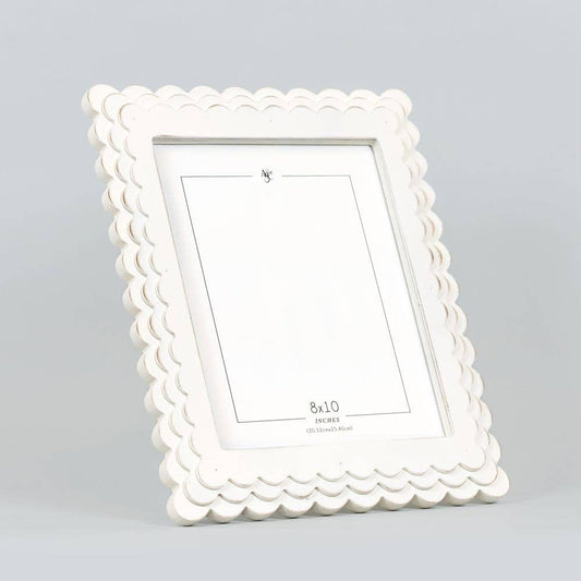 12x14 wood scallop photo frame (8x10 pic) Home Decor