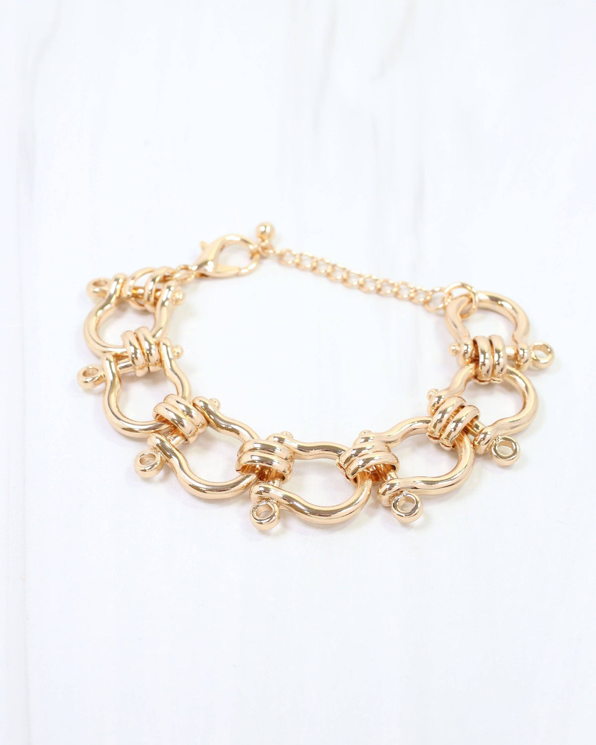 Cannady Horsebit Bracelet WR Gold