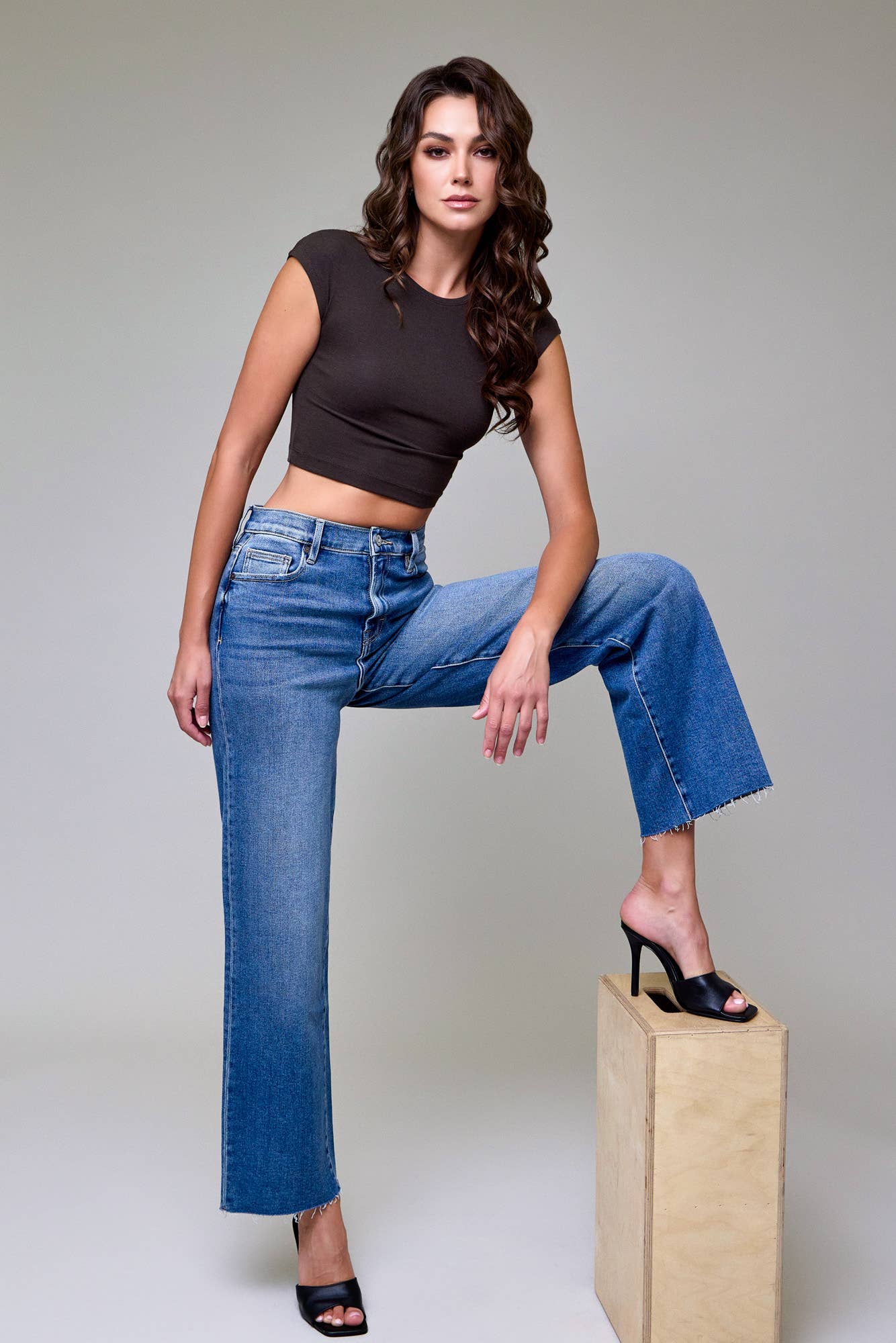 Medium Dark Clean Stretch Jeans