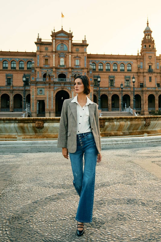 OPEN PACK ULTRA HIGH RISE 90’S FLARE JEANS-KC2578M