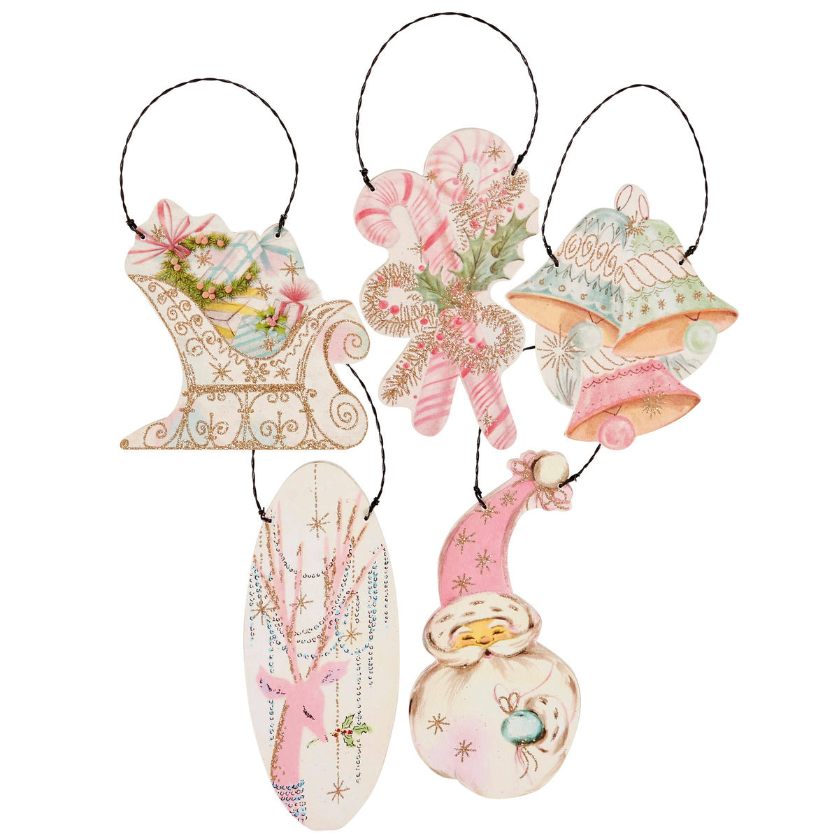 Pastel Christmas Ornament Set