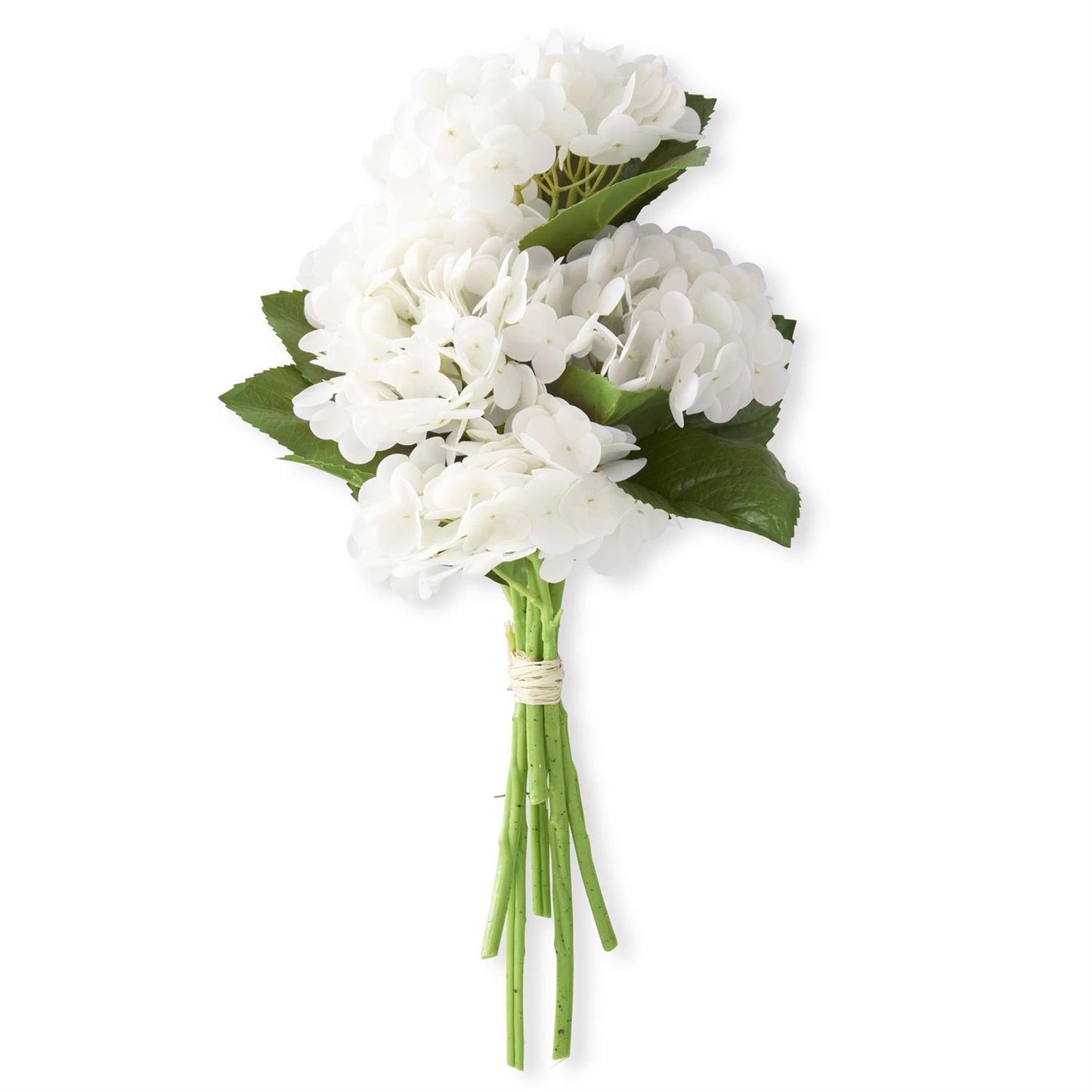 13 Inch Real Touch Hydrangea Bundle (6 Stems)