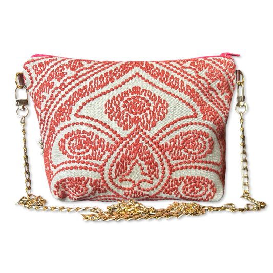 Nouveaux Amoureux de Paris Vintage Scarf Crossbody Bag